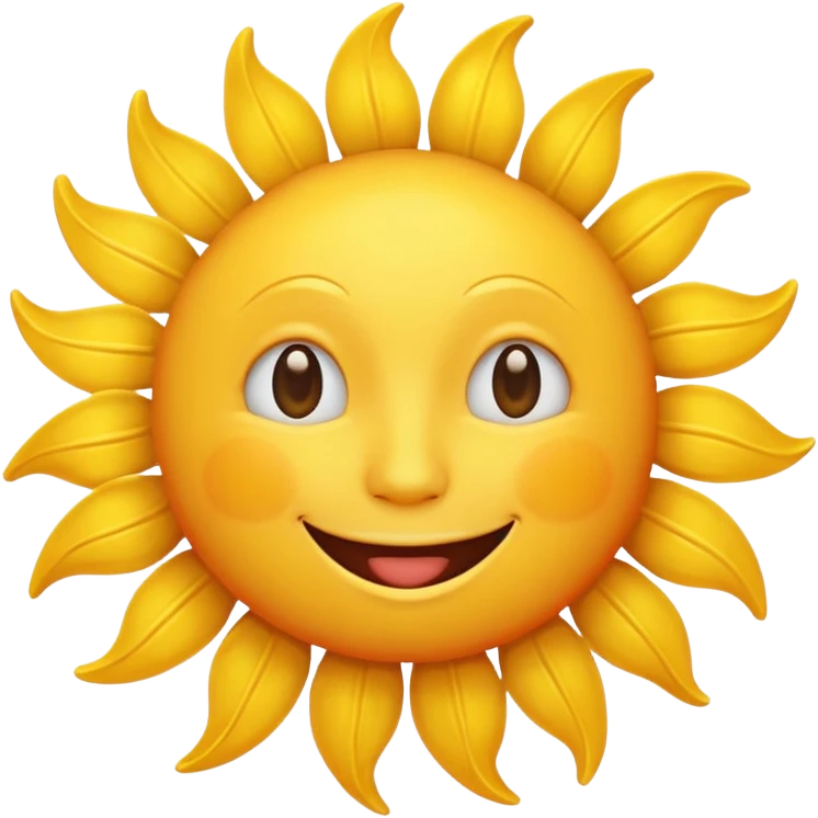 smiling sun emoji