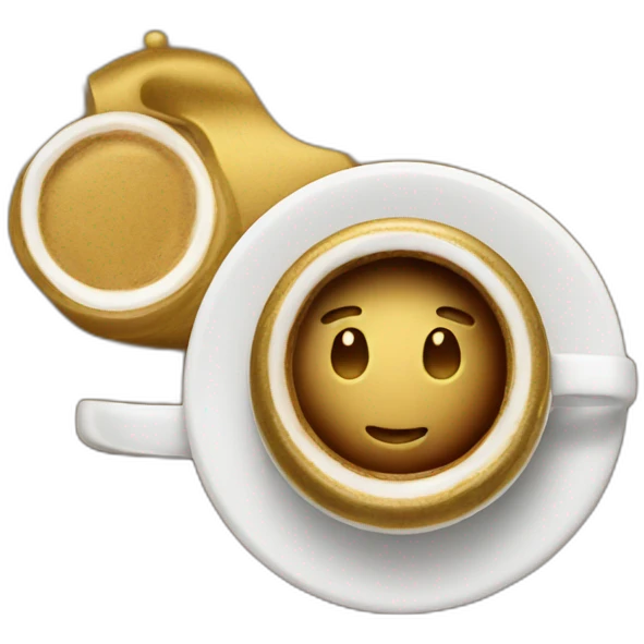 Coffee gold emoji
