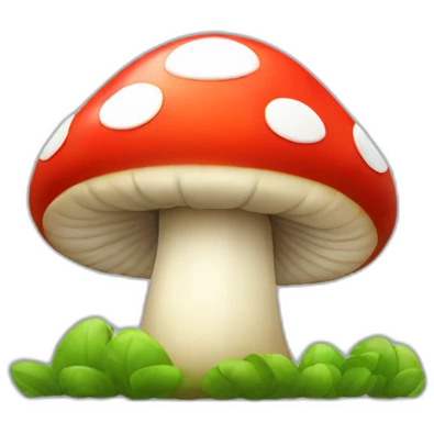 Mushroom from mario emoji