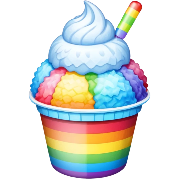 shaved ice
 emoji