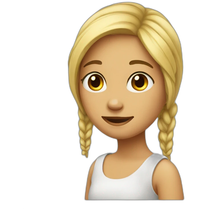 une fille emoji