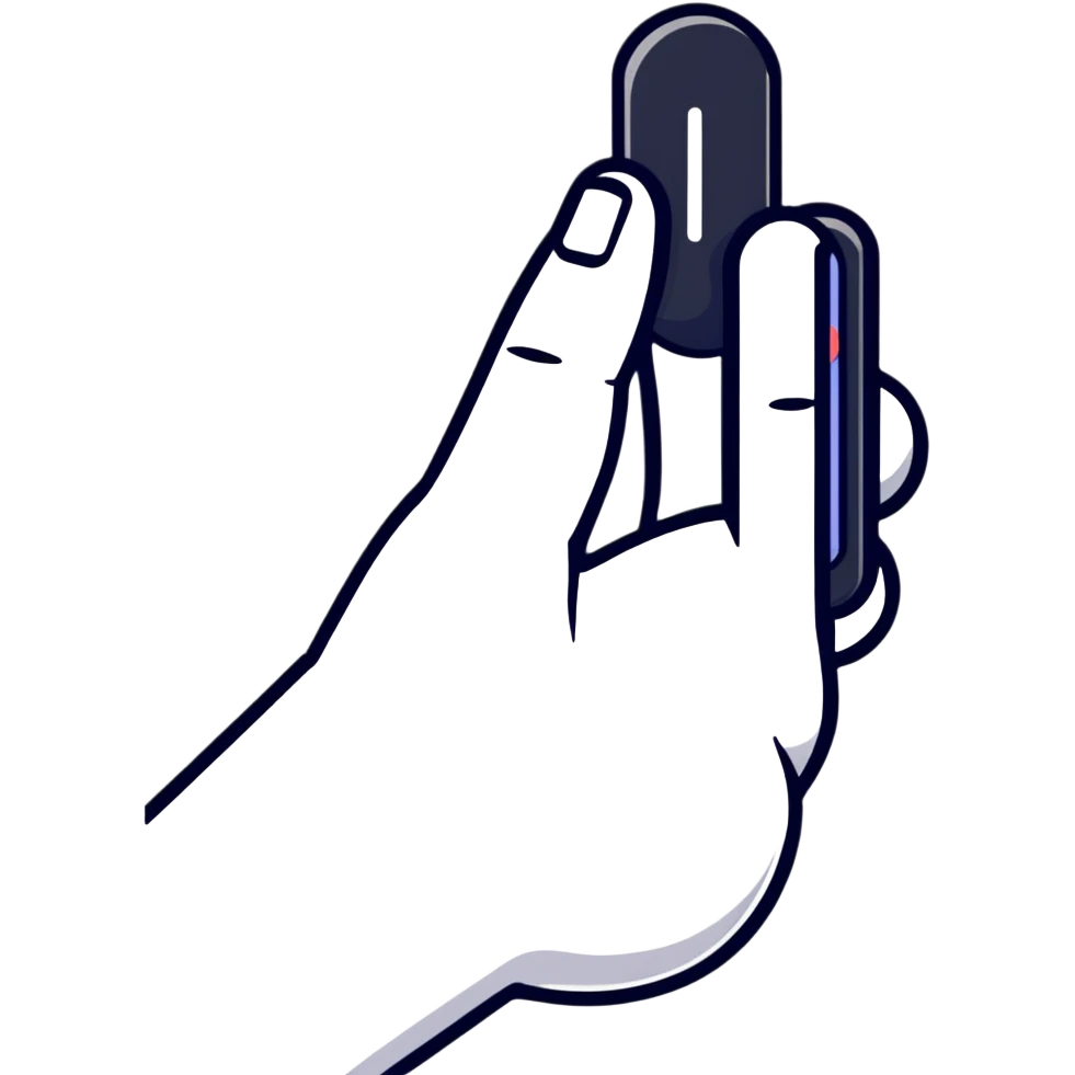 Colorful tapping hand clicker icon for Roblox emoji