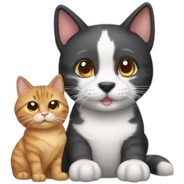 Cat with dog emoji