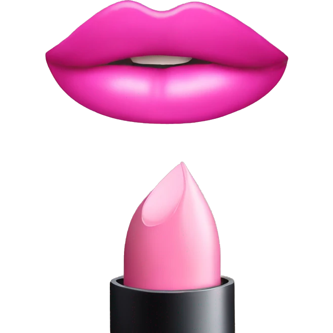 Pink lipstick  emoji