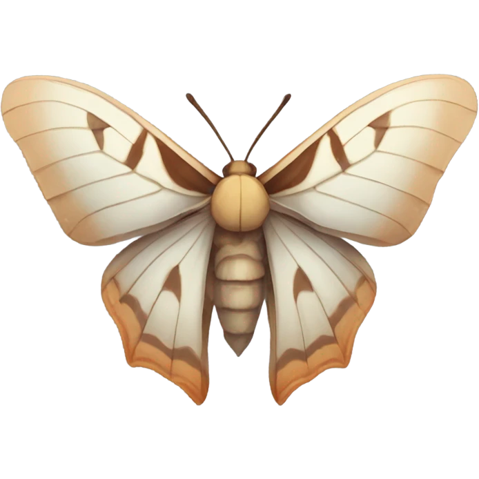 beautiful moth with melting transparent wings emoji