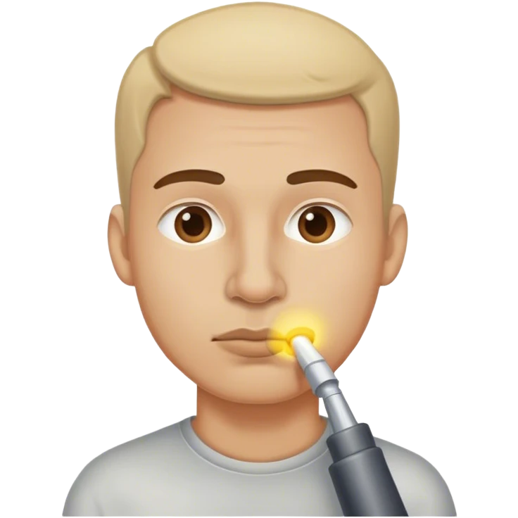 Man digging in nose emoji