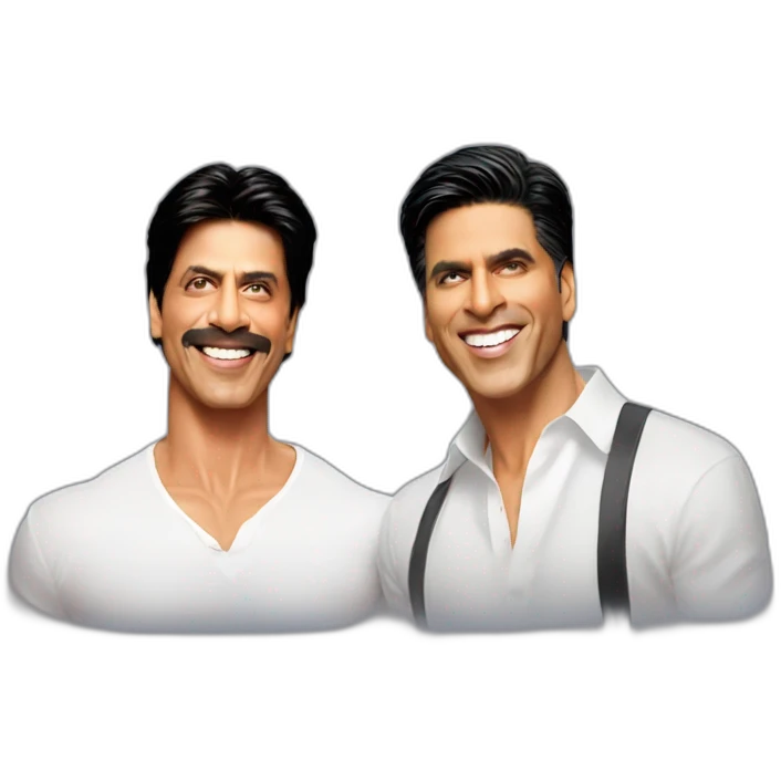 Shahrukh Khan with Akshay Kumar emoji