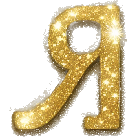 Glitter letter i  emoji
