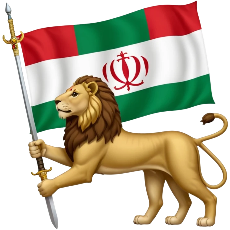 Irans pahlavi periods flag emoji