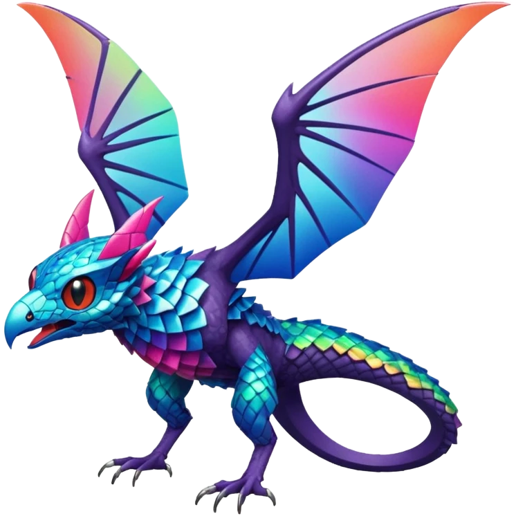  exotic tropical cyber-Swoobat-Trico-Fakémon-Pokémon-Vernid-creature emoji