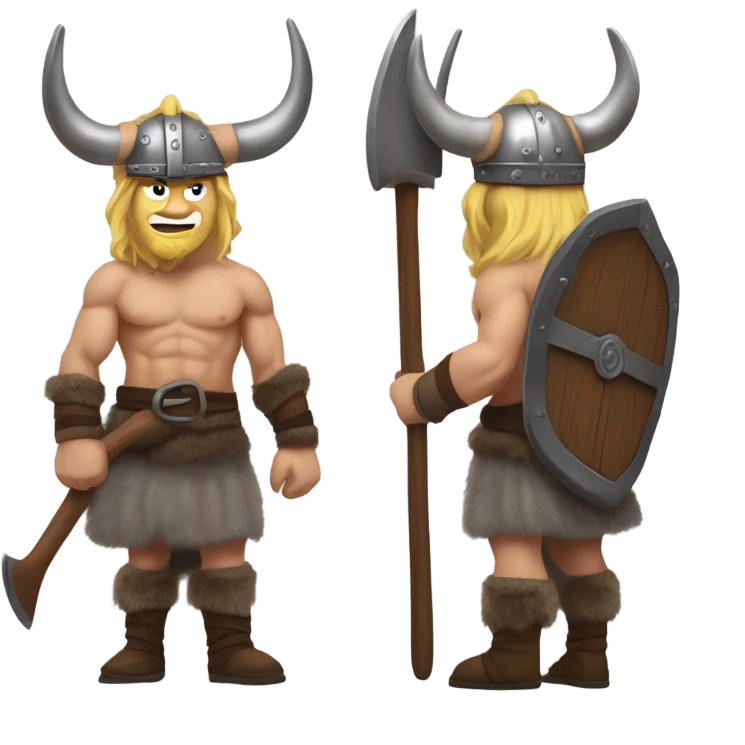 Erling Haaland as a Viking emoji