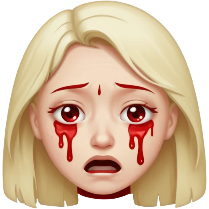 crying loud emoji blood on eyes tears are blood emoji