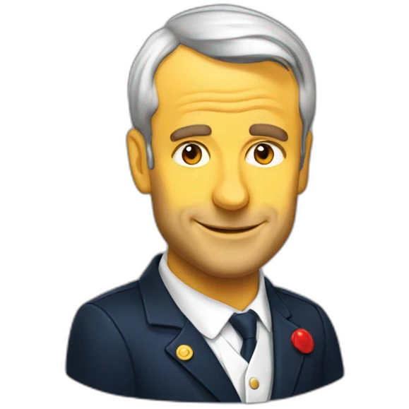 Emanuel  Macron bière emoji