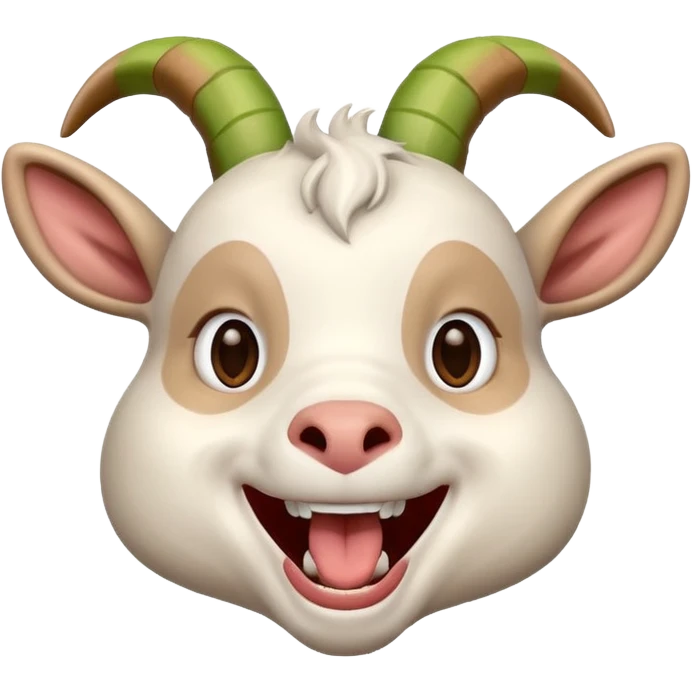 Goat laugh emoji