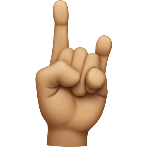Horse holding finger up emoji