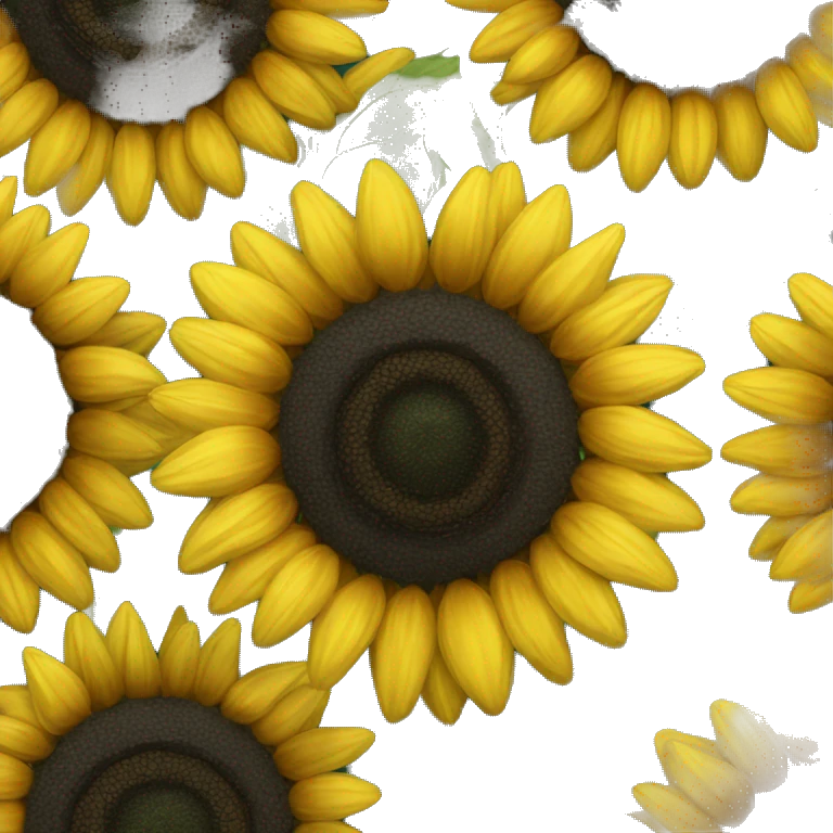 Black sunflower emoji