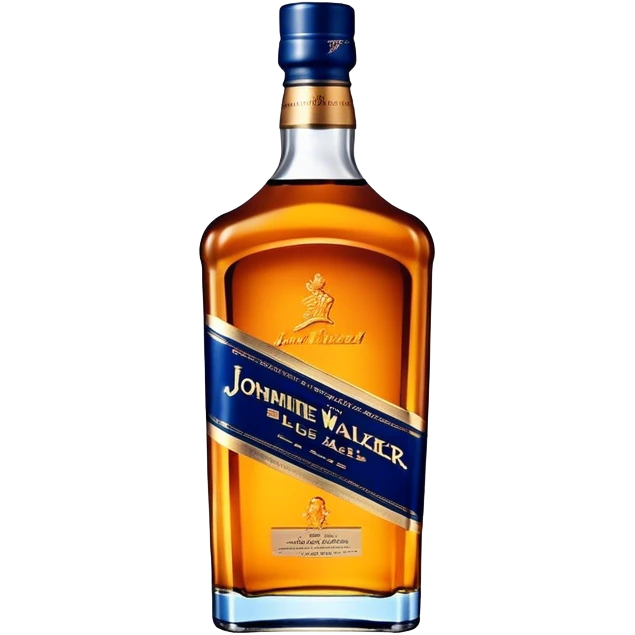 Johnnie Walker Blue Label fat bottle, single bottle emoji