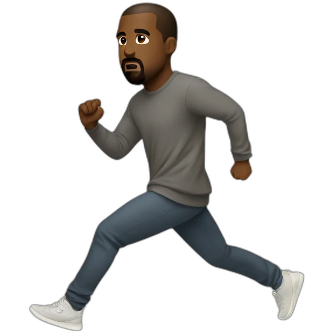 Kanye West run emoji