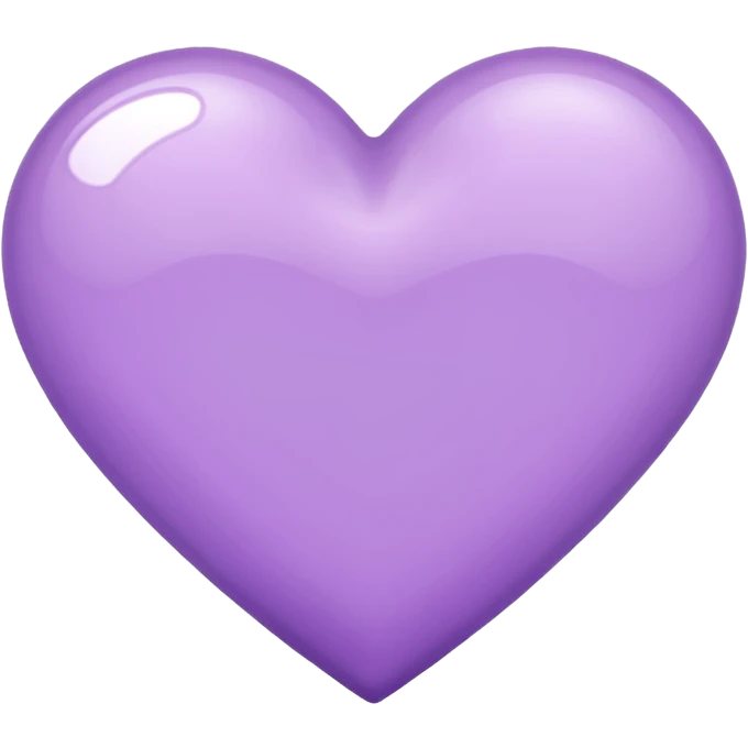 Lilac heart emoji