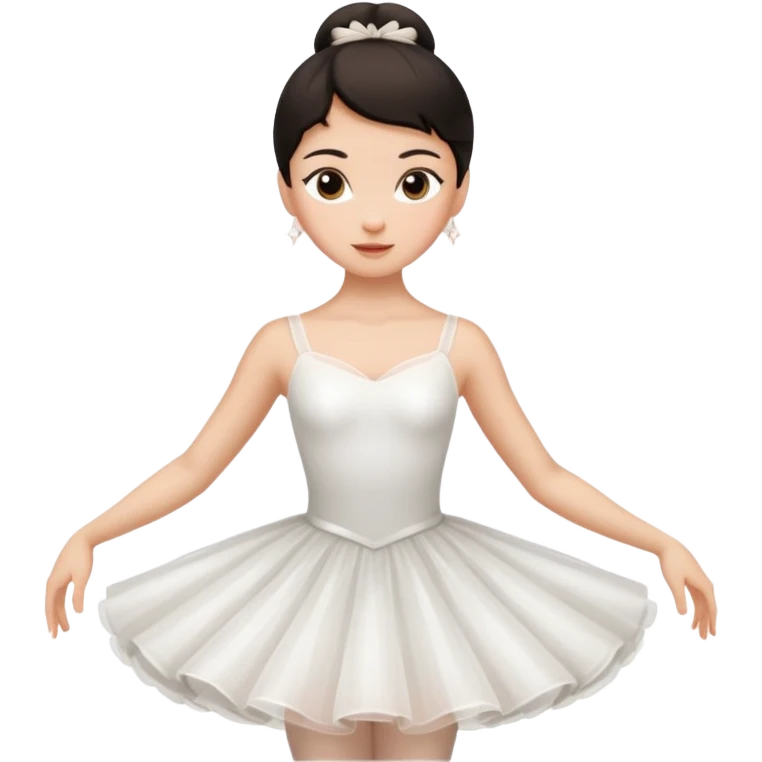 balerina dark hair emoji
