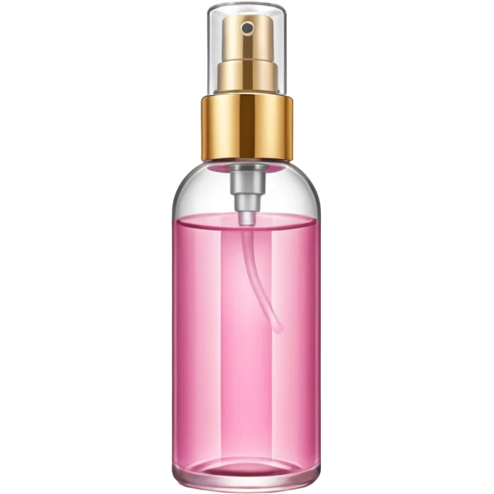 Pink and gold body mist bottle emoji