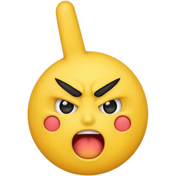 Angry emoji doing the middle finger emoji