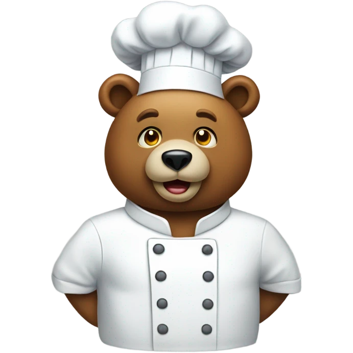 Bear with a chef hat emoji