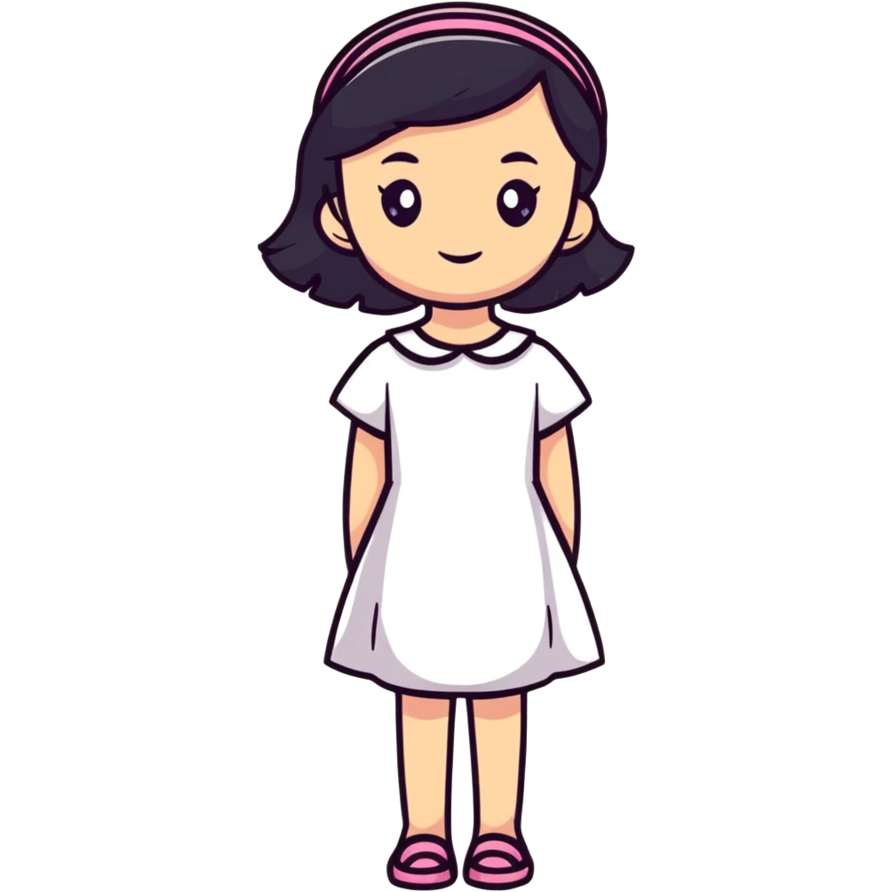 teen girl in a blue dress emoji