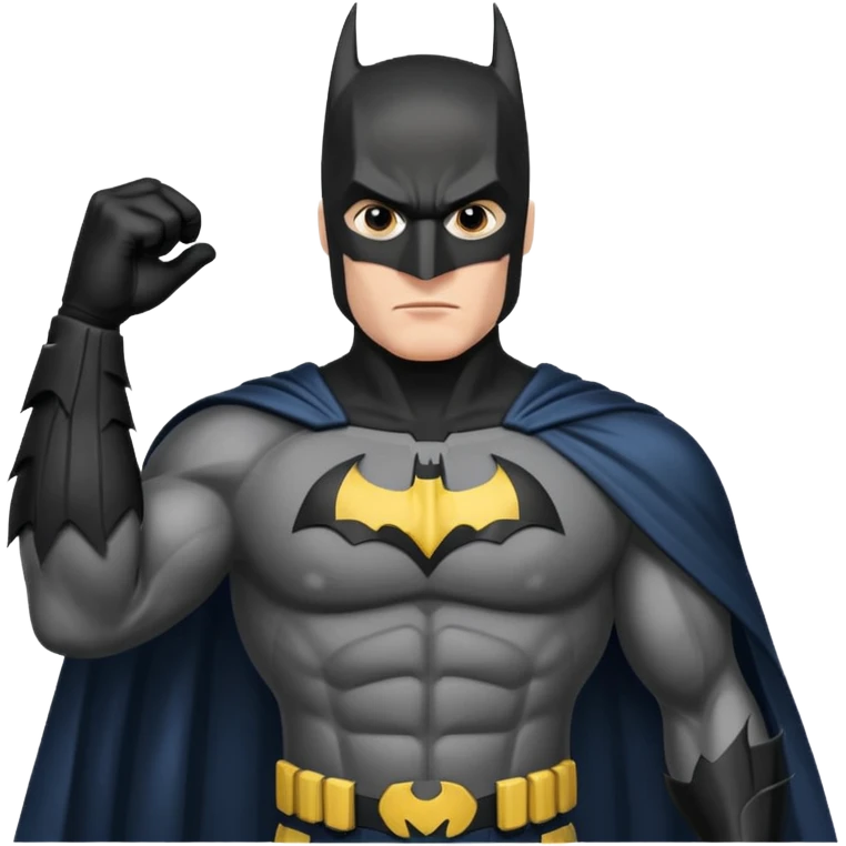 caucasian batman standing emoji