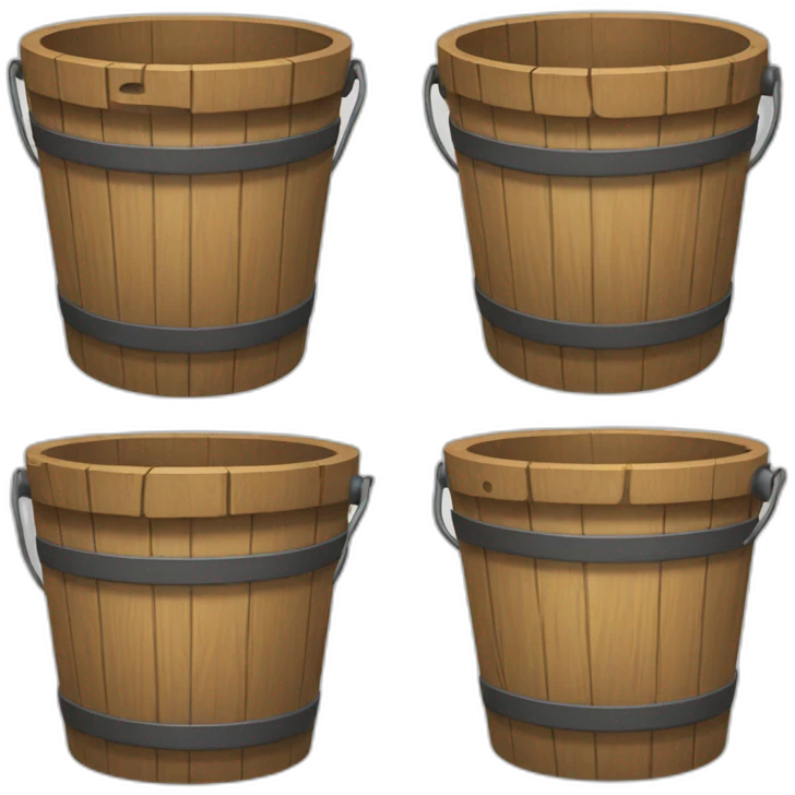 wooden bucket emoji
