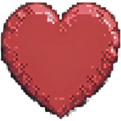 red pixel heart emoji