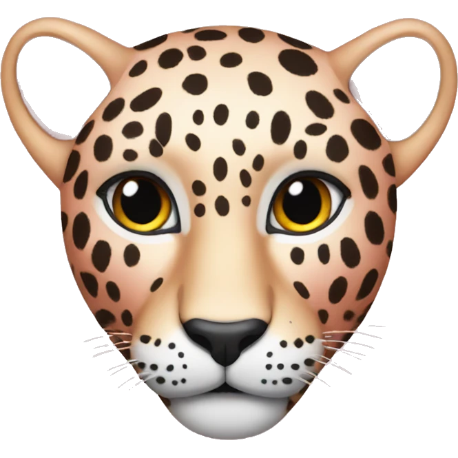 a pink leopard  emoji