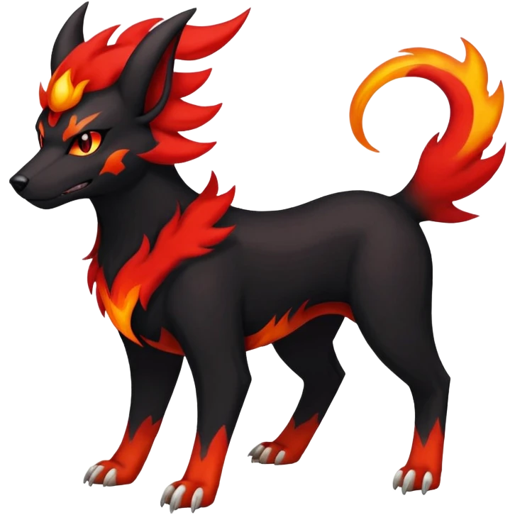 Houndoom-Poochyena-Pokémon-Fakémon-hybrid-creature emoji