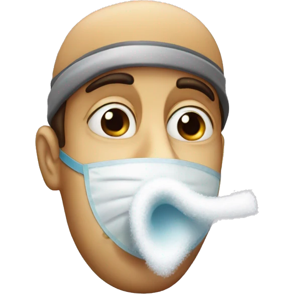 Nose sniffing sugar emoji
