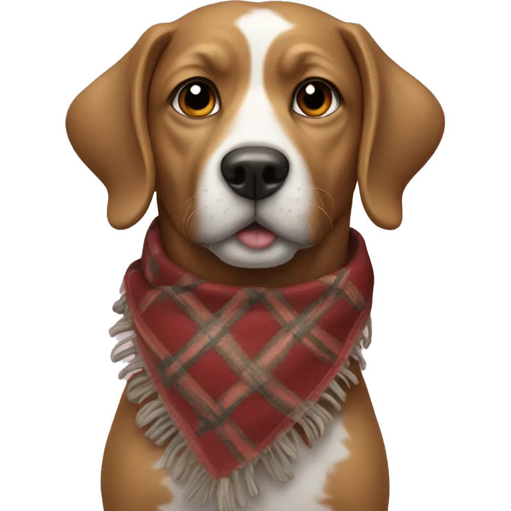 Dog with schal emoji