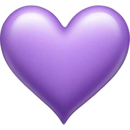 Light purple heart  emoji