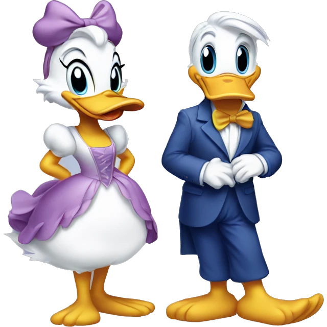 donald and daisy duck emoji