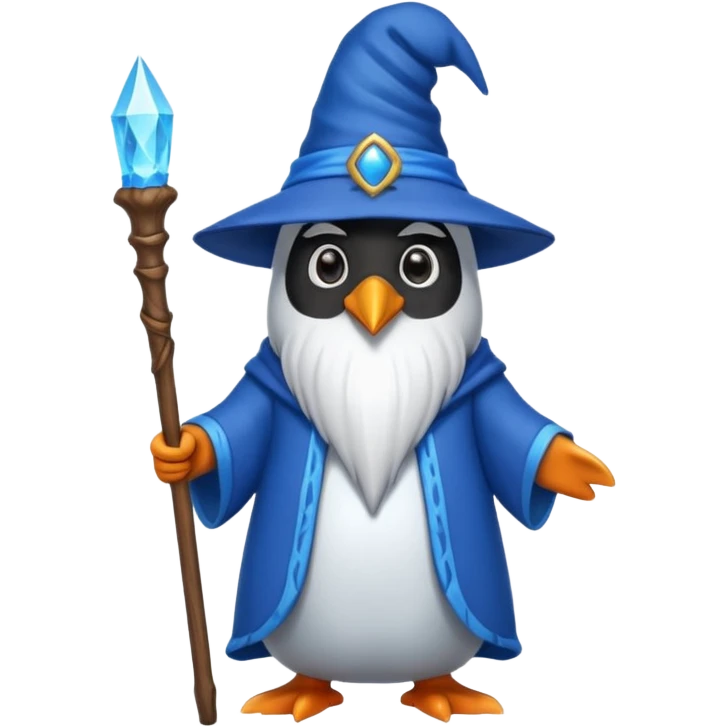 Penguin Wizard emoji