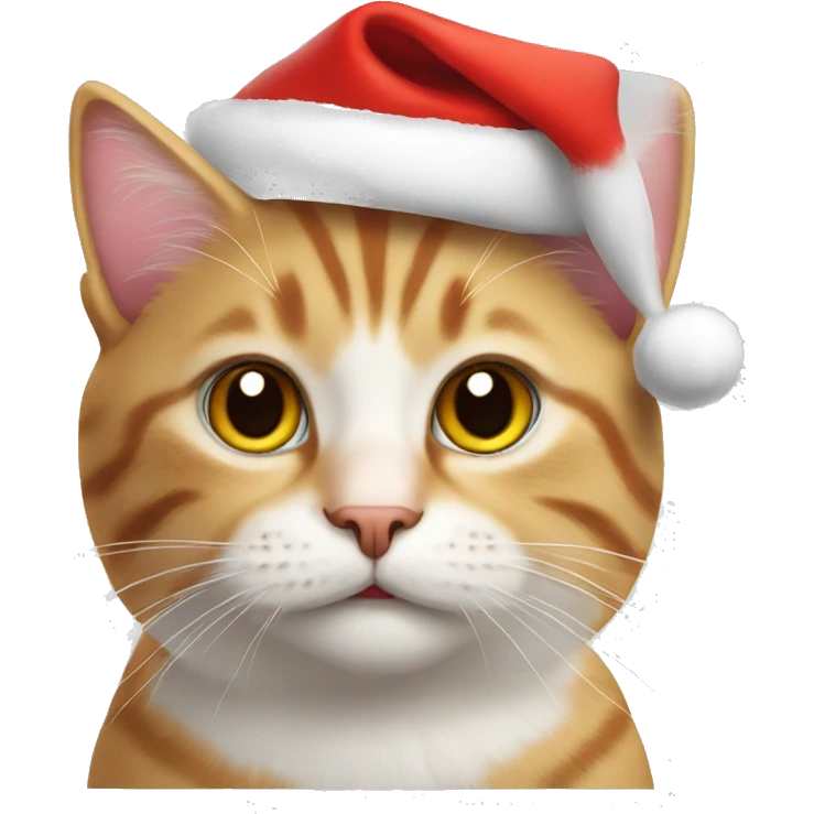 Cat in Santa hat emoji