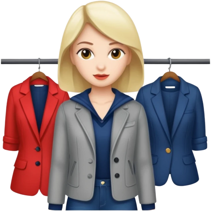 clothing store customer emoji