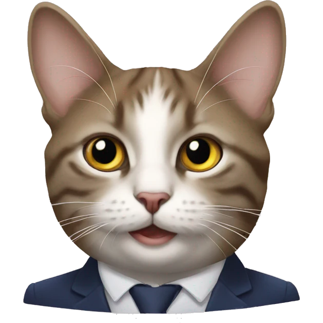 macron carresse un chat emoji