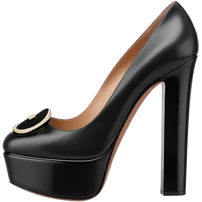 VALENTINO Tan-go PLATFORM PUMP black emoji