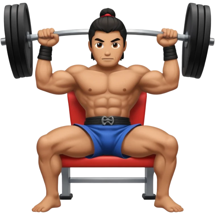 samurai bench press emoji