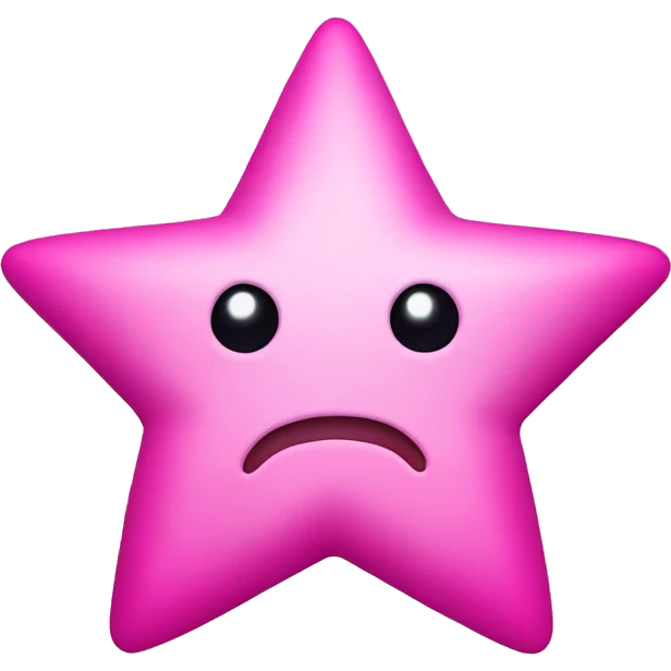Pink star emoji