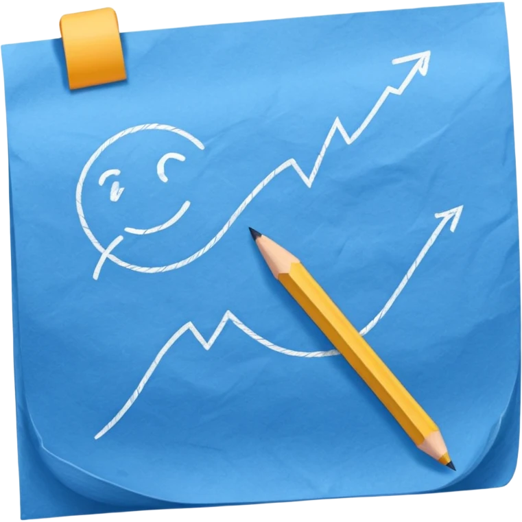 draft on blue paper emoji