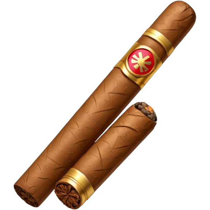 cigar with a prohibition symbol emoji