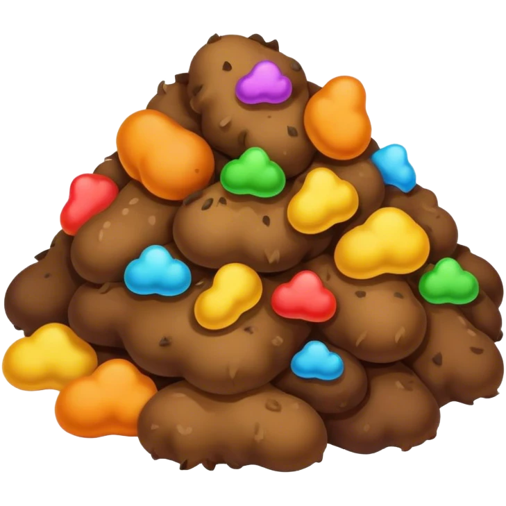 Caca multicolore  emoji