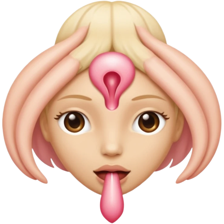 Vagina og klitorris emoji