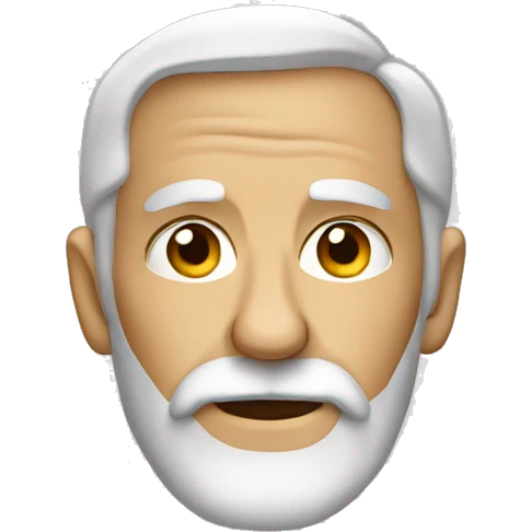Old man with beard emoji