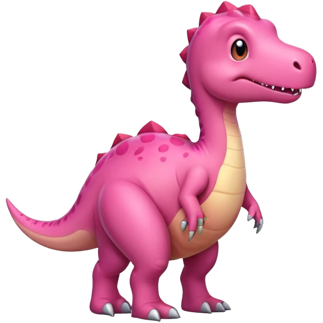 Pink dinosaur  emoji